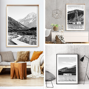 Black and White Print / new Zealand Photography / New Zealand Print