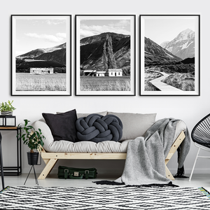 New Zealand Photographic Print / Black and white print