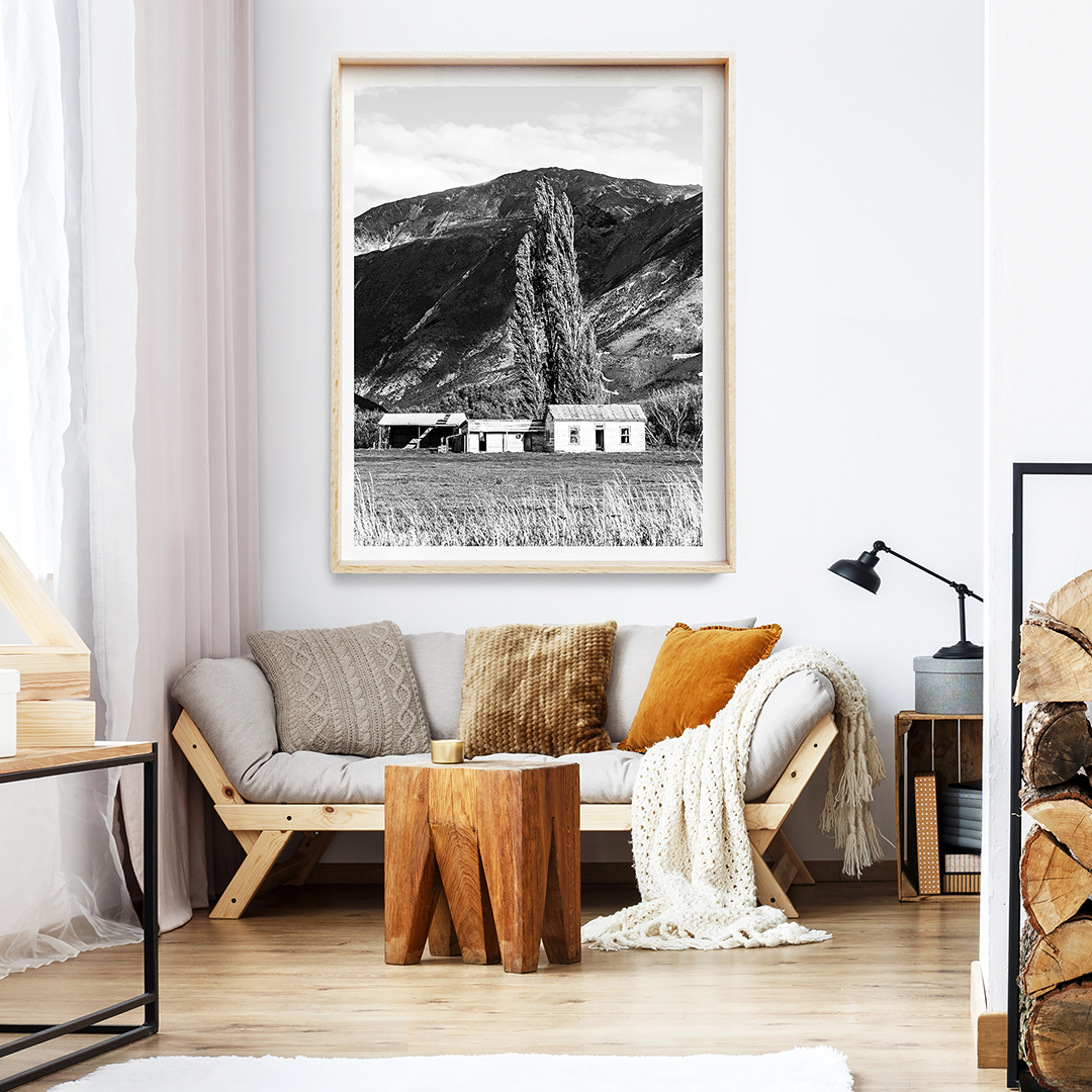 Black and white print / Black and white New Zealand Photography