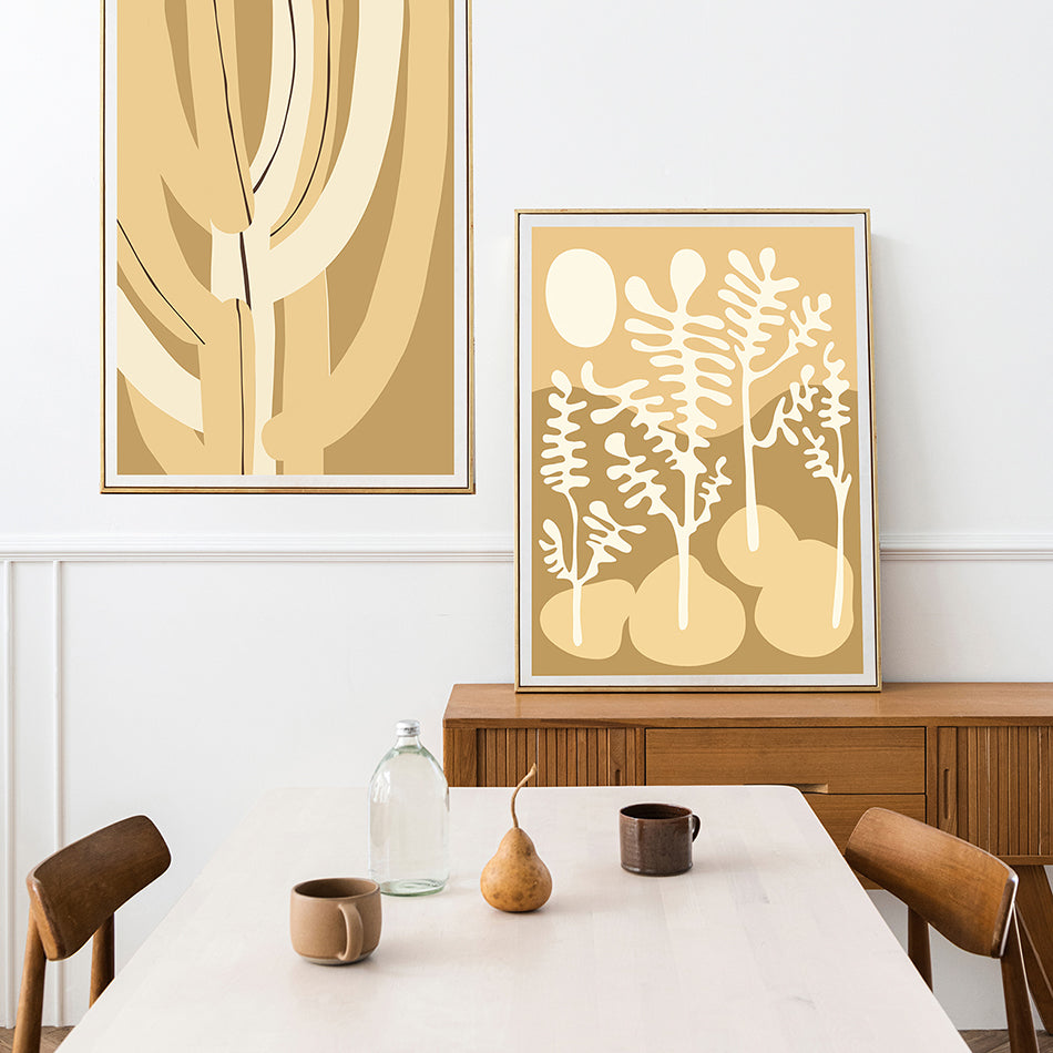 Natural colours / art print sets