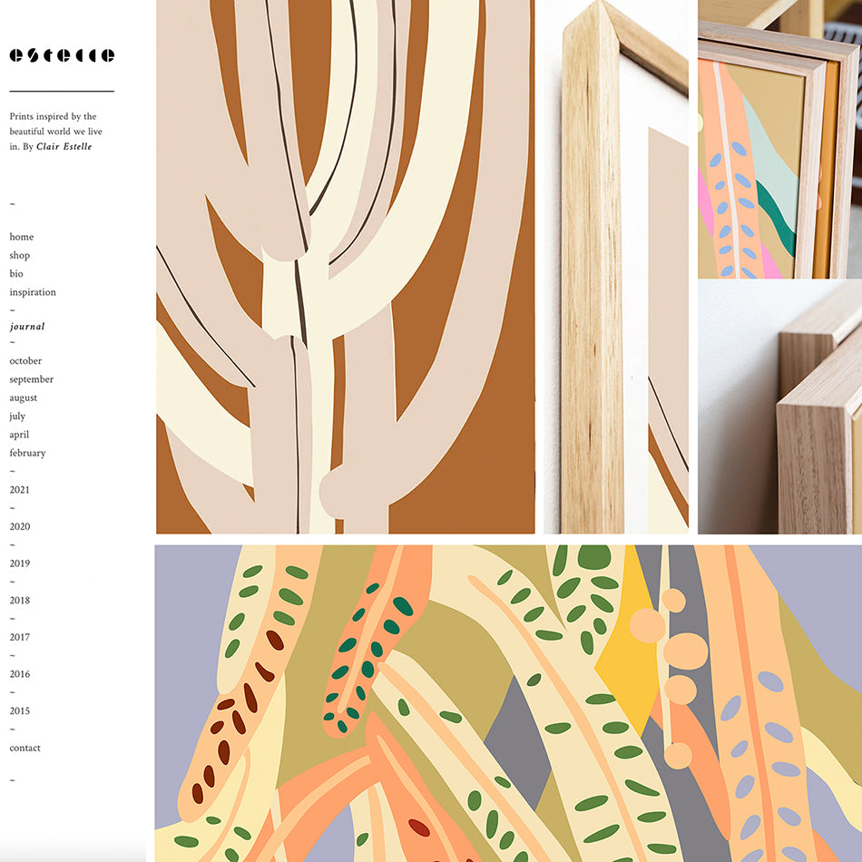 Website updates / Canvas Framed artworks!