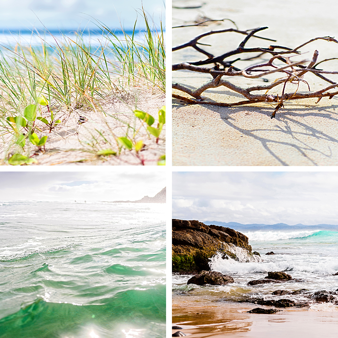 beach print, coastal print, byron bay
