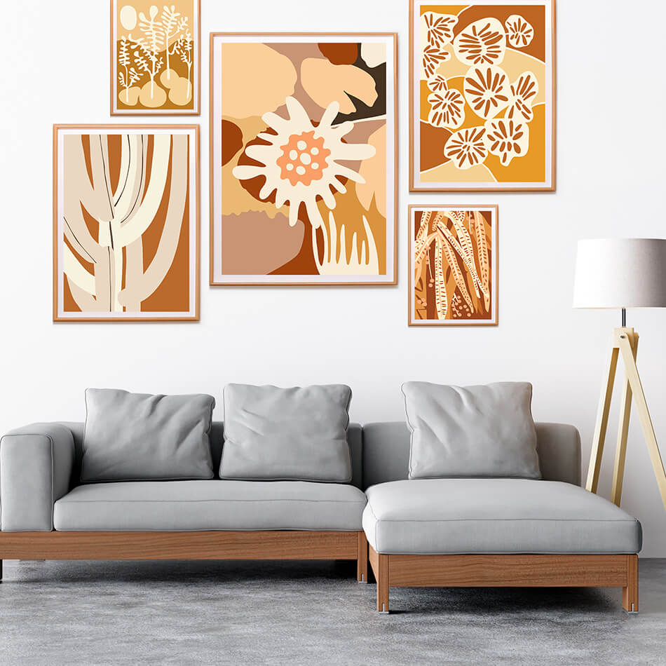 Gallery Wall Art Series / Earthy tones / Brisbane Artist