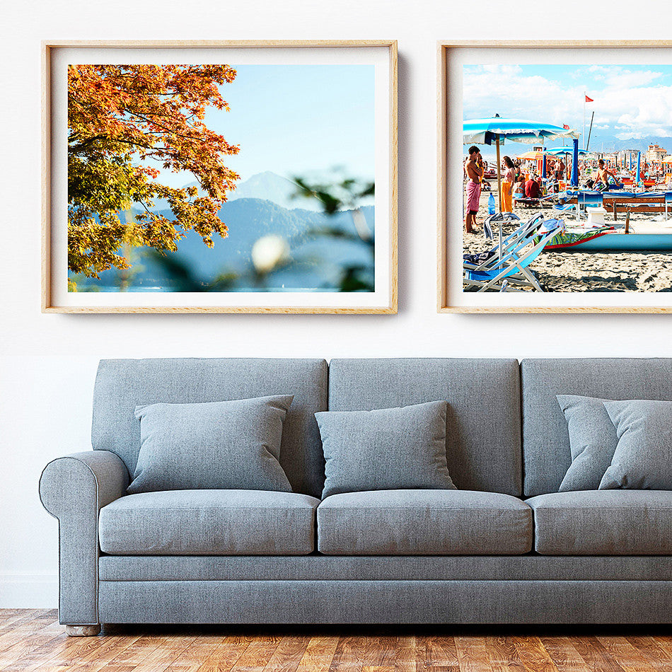 Beach print / Beach Photography Print / Framed Artwork Brisbane / Coastal Interior / Europe Travel Photography