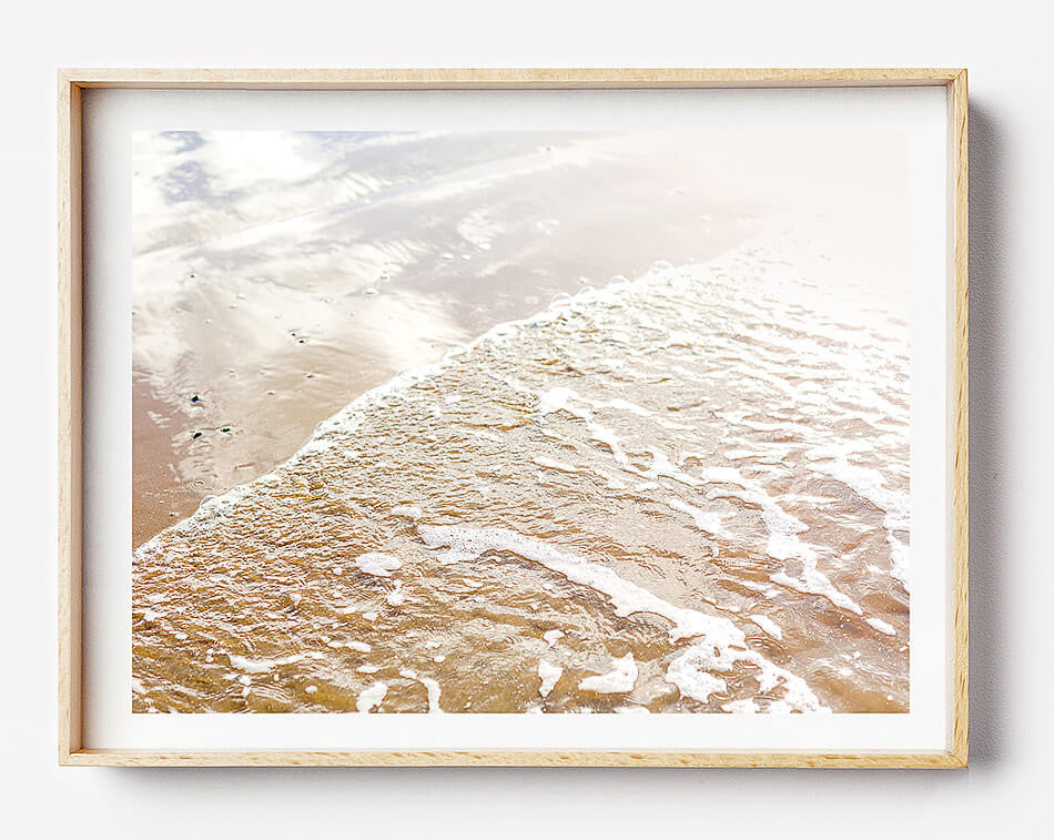 Framed photographic prints for the home / Beach Print / Coastal Interior