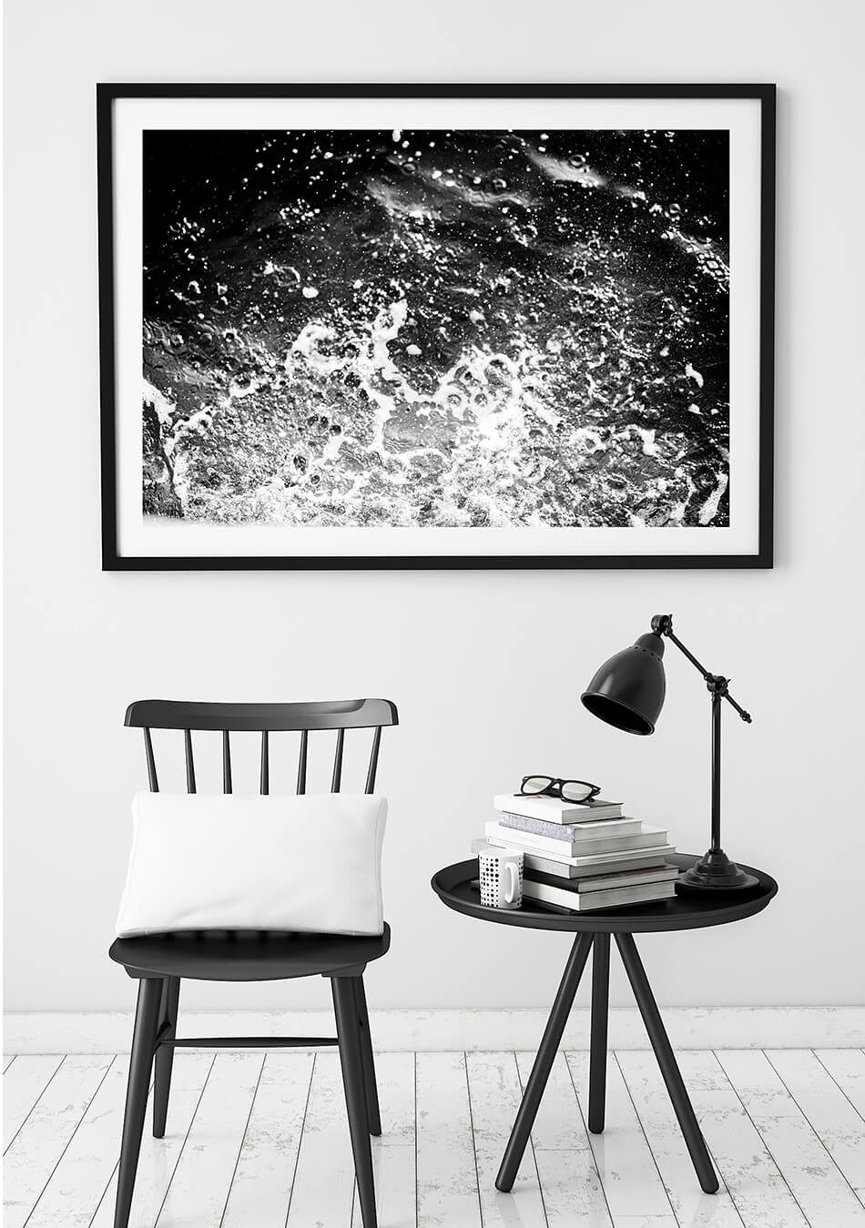 Beach Photography / Black and White Interior / Beach Art