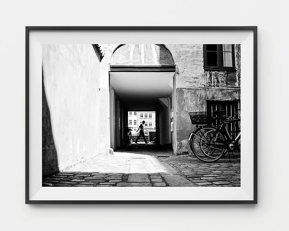 art for walls / black and white print / monochrome / Copenhagen travel photography