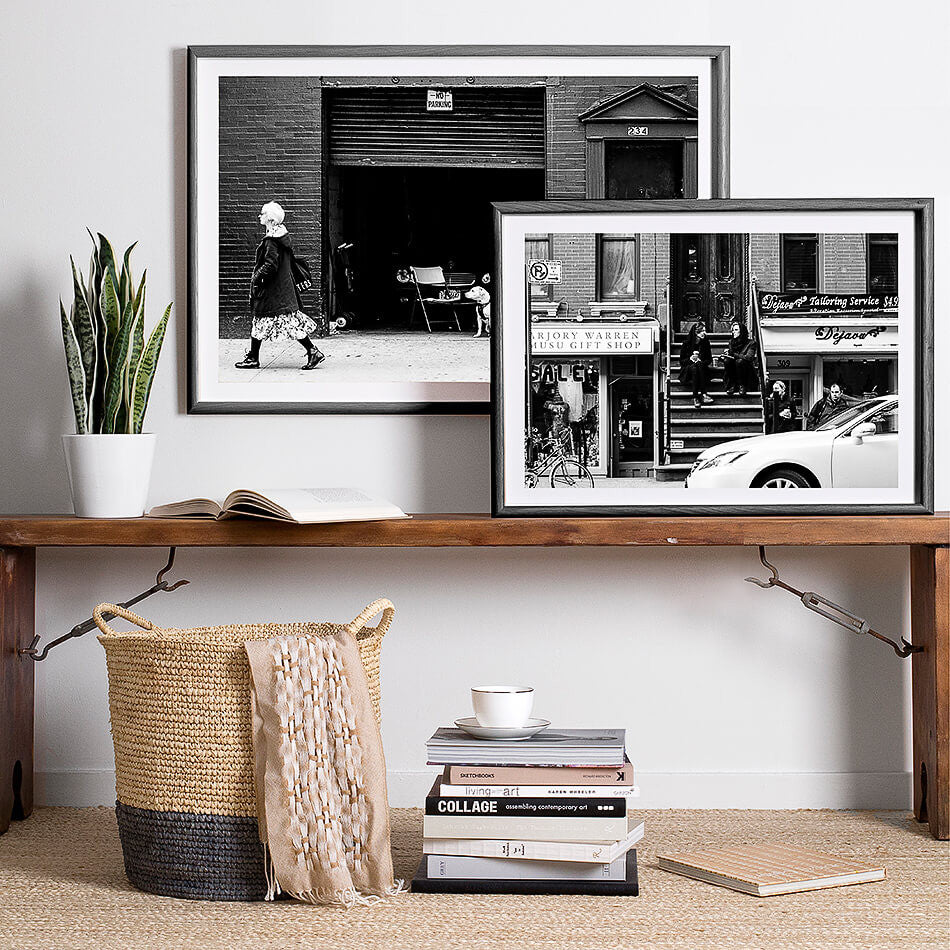 Black and white photographic print / framed wall art / New York Print
