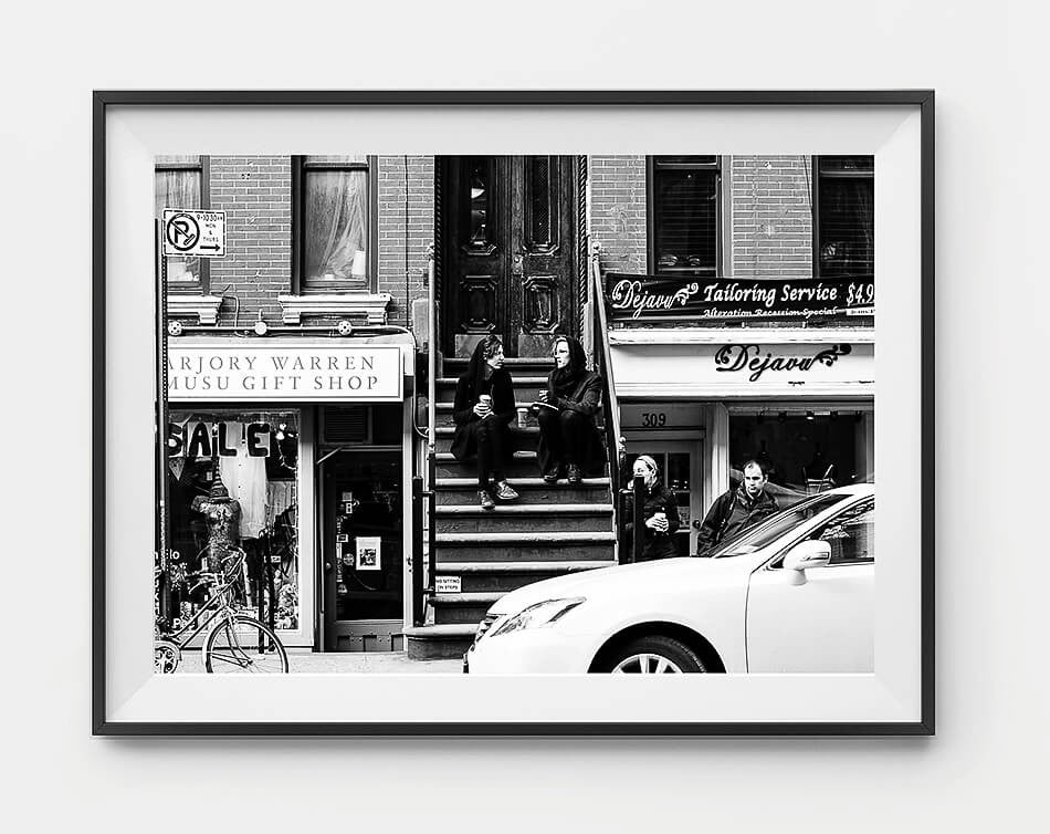 Black and white photographic art print / home decor / new york print