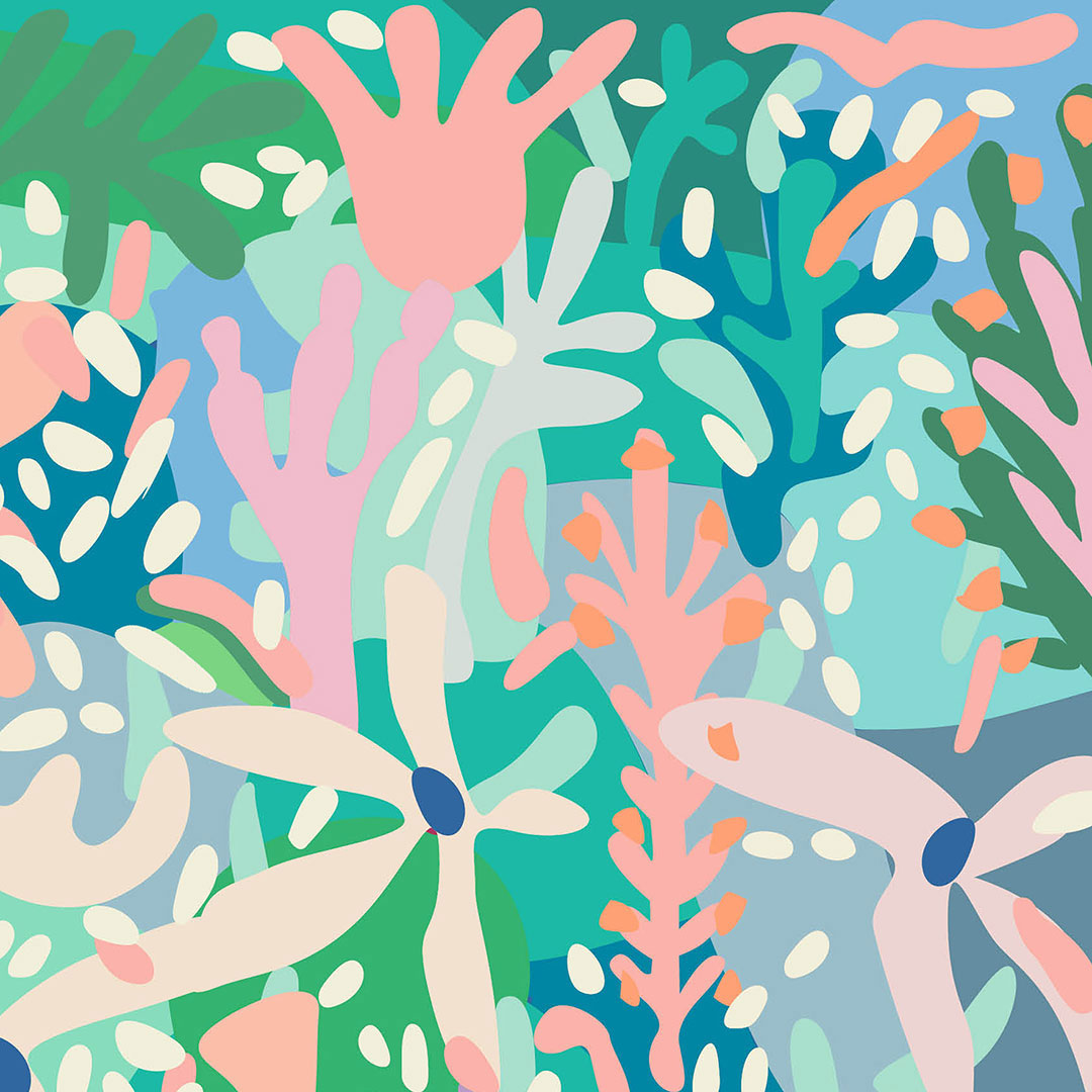 Colourful artwork for walls / the process