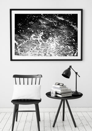 Monochrome Interior Artwork / Black and White Print / Beach Photography