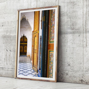 Moroccan Decor / Morocco Travel Photography / Photo Print / Bahai Palace