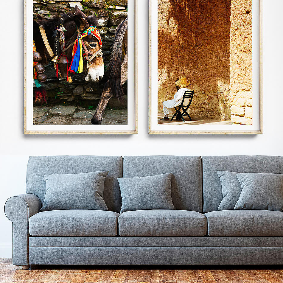 Rustic Art Print / Moroccan Decor / Nepal Photo / Moroccan Travel Photography