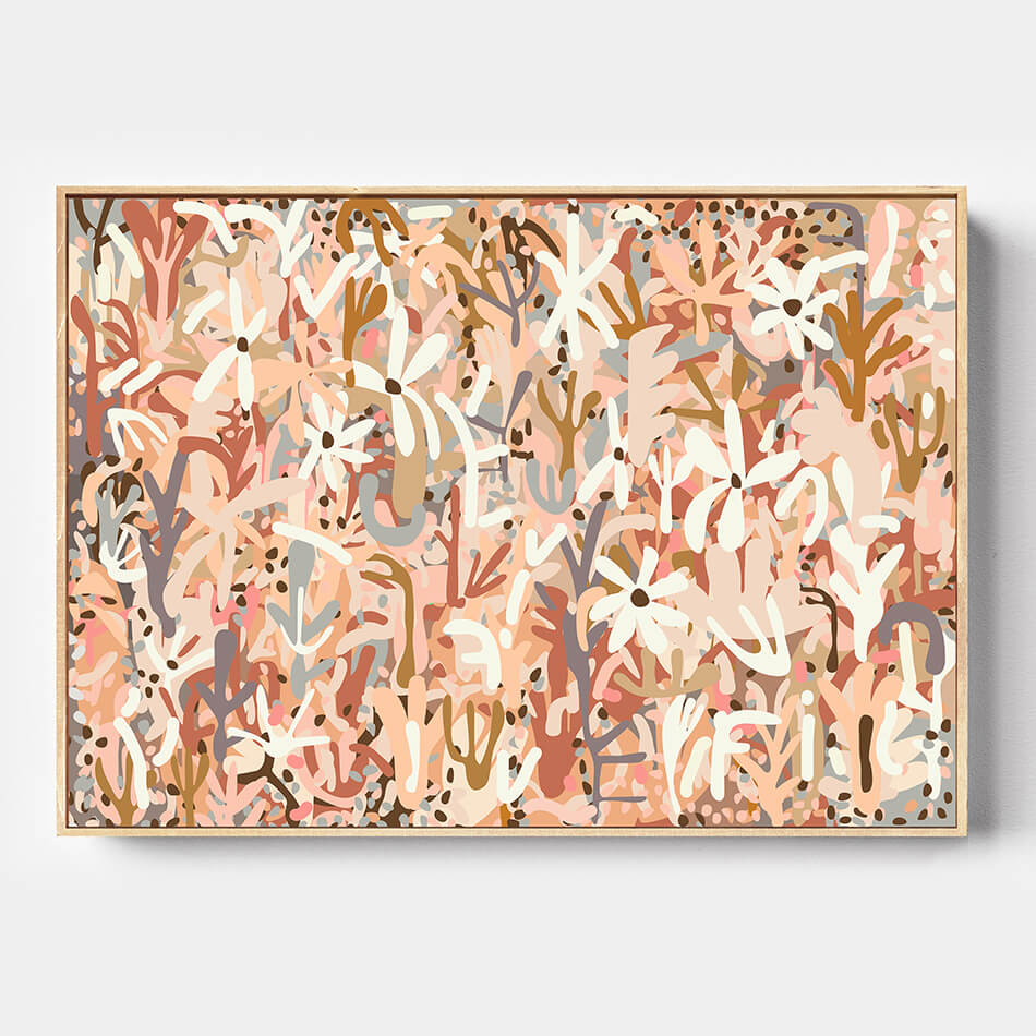 natural toned interior canvas artwork