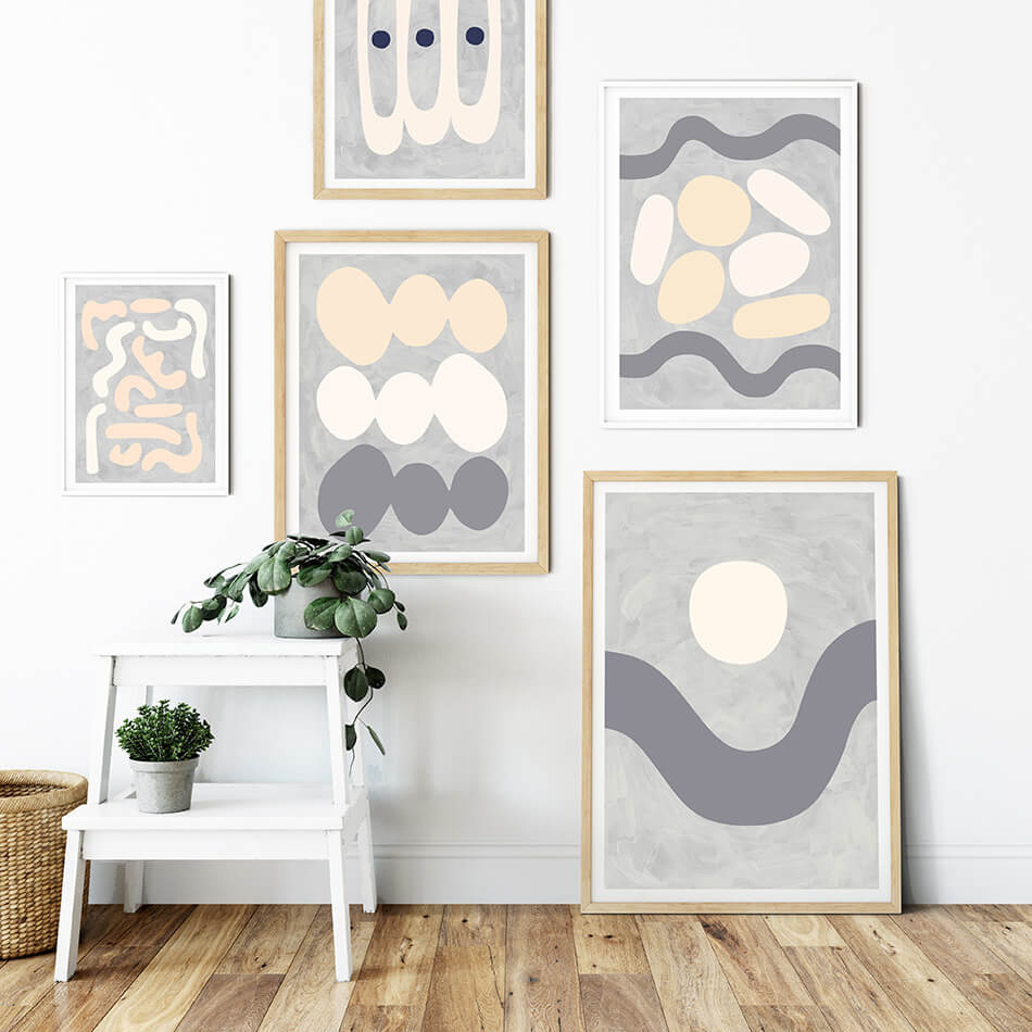 Valley on Dusk / Abstract Print