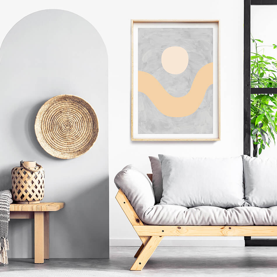 The Valley on Dusk II / Abstract Print