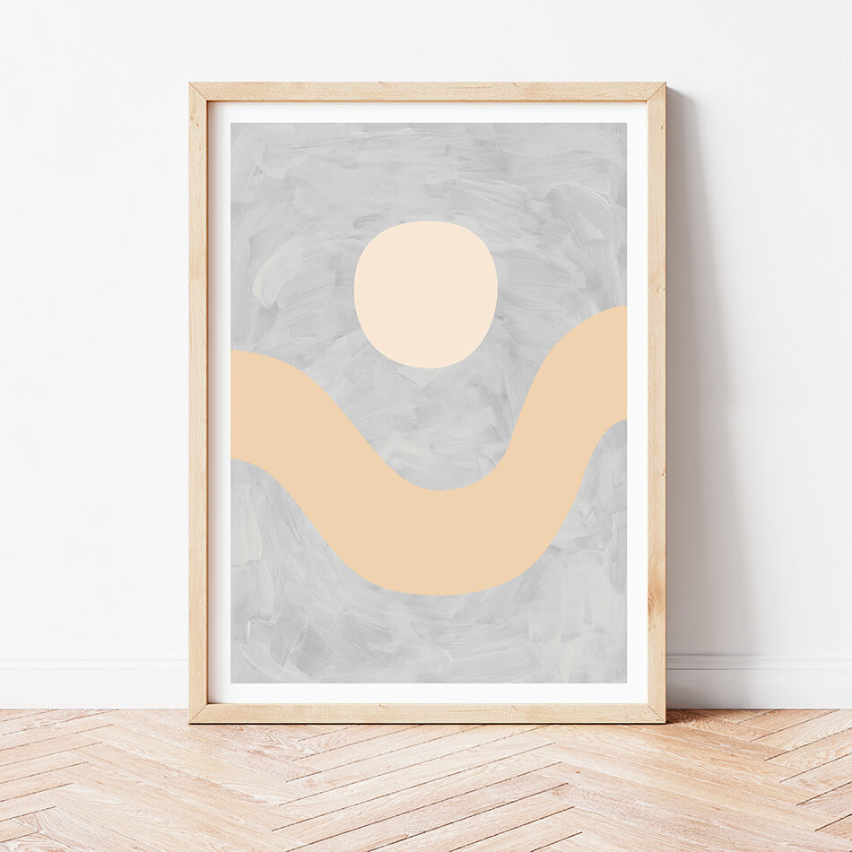 The Valley on Dusk II / Abstract Print