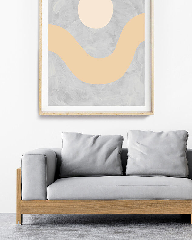 The Valley on Dusk II / Abstract Print