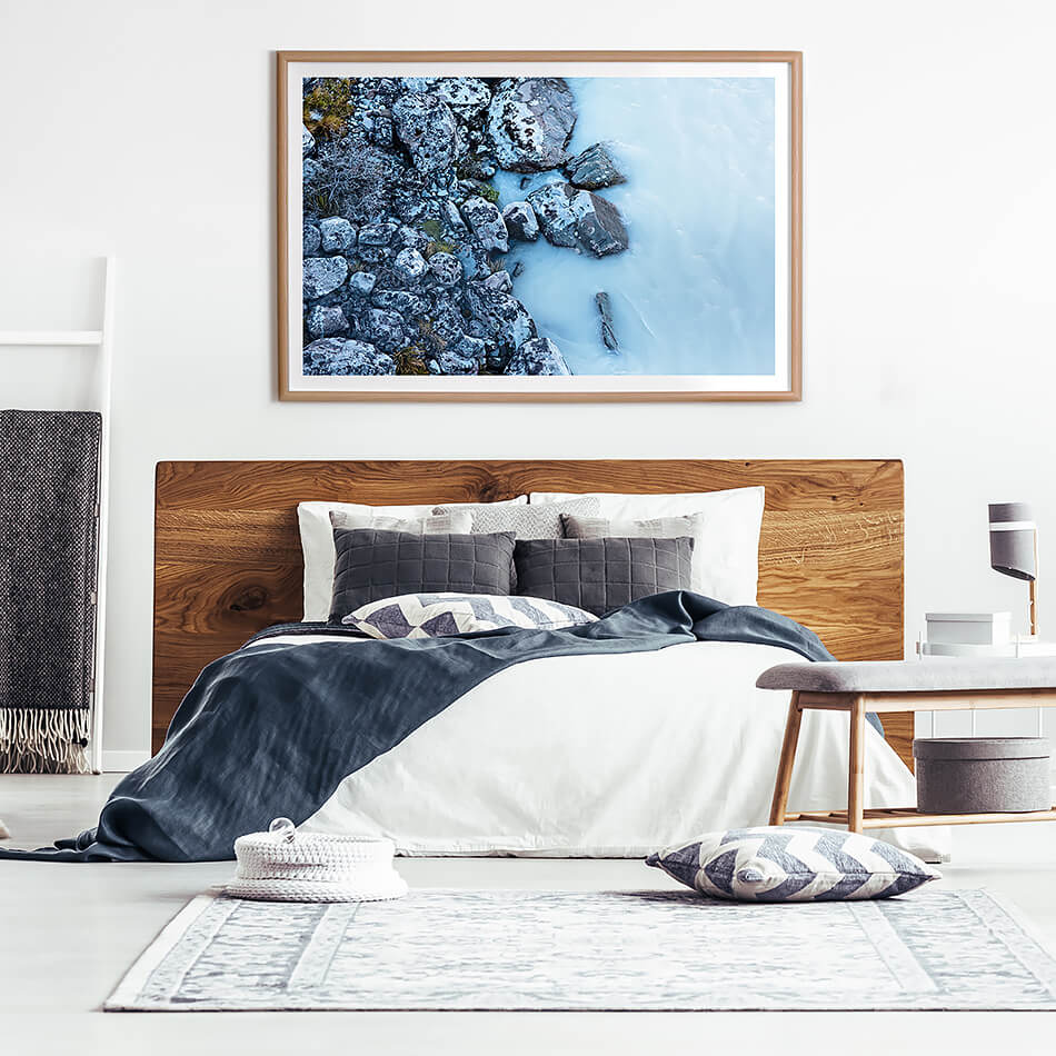 water print beach print beach print for coastal home blue water photography print new zealand travel photography