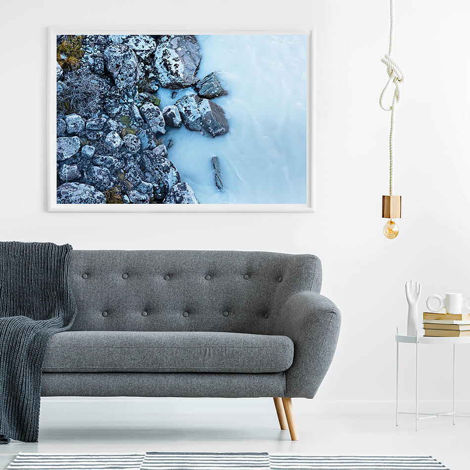 water print beach print beach print for coastal home blue water photography print new zealand travel photography