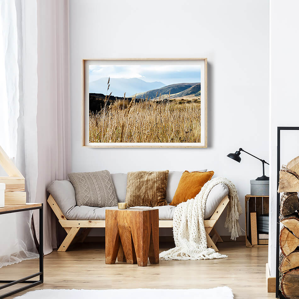 natural print of new zealand mountains and landscape new zealand south island travel photography