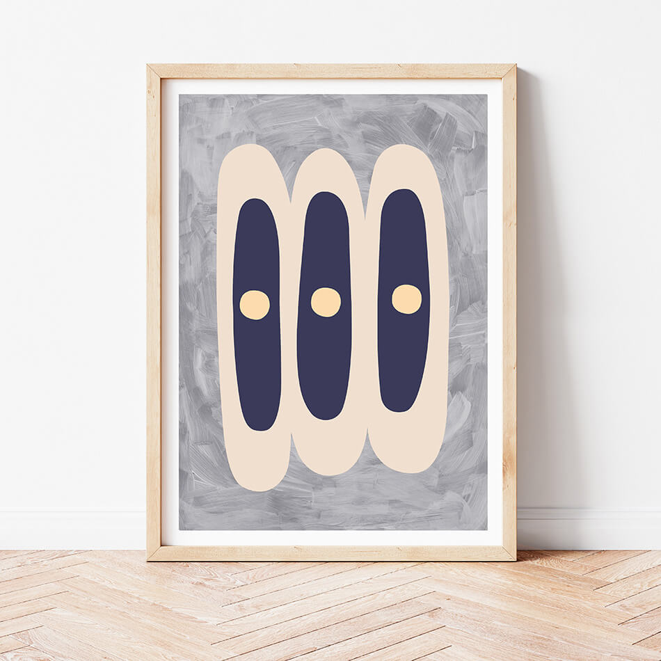 Ships in the Night IV / Abstract Print