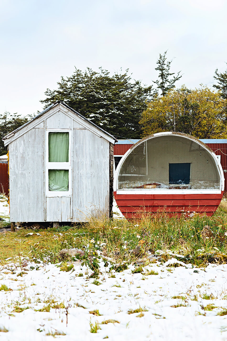 tiny home in new zealand photographic print of snow village in south island new zealand authers pass