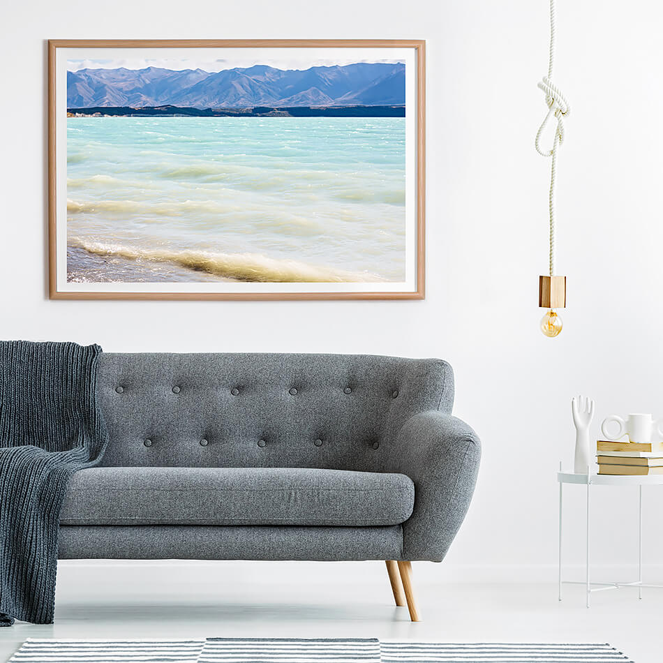 beach print for coastal wall art new zealand lake tekapo new zealand south island coastal home natural interior