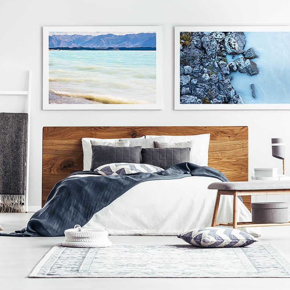 beach print for coastal wall art new zealand lake tekapo new zealand south island coastal home natural interior