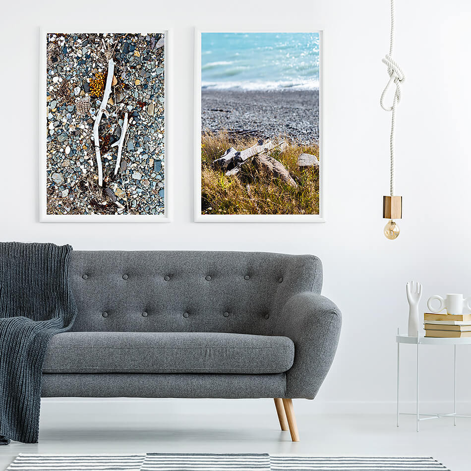 beach print coastal print new zealand lake tekapo