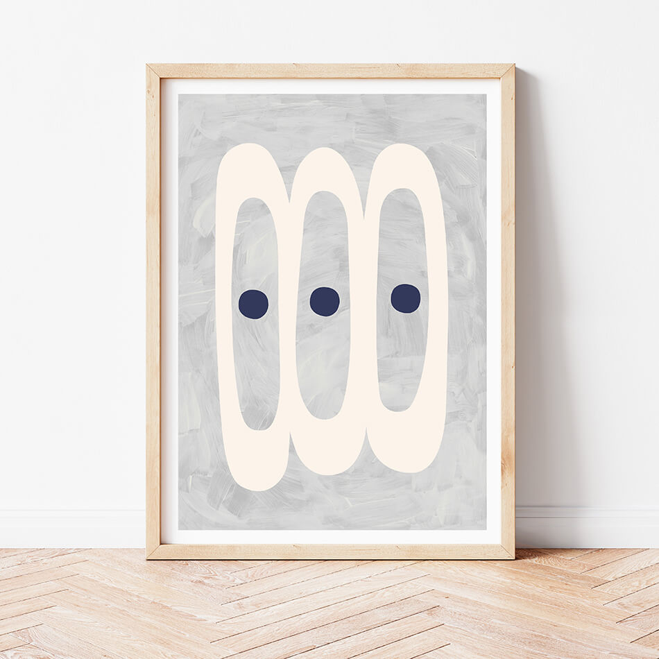 Ships in the Night V / Abstract Print