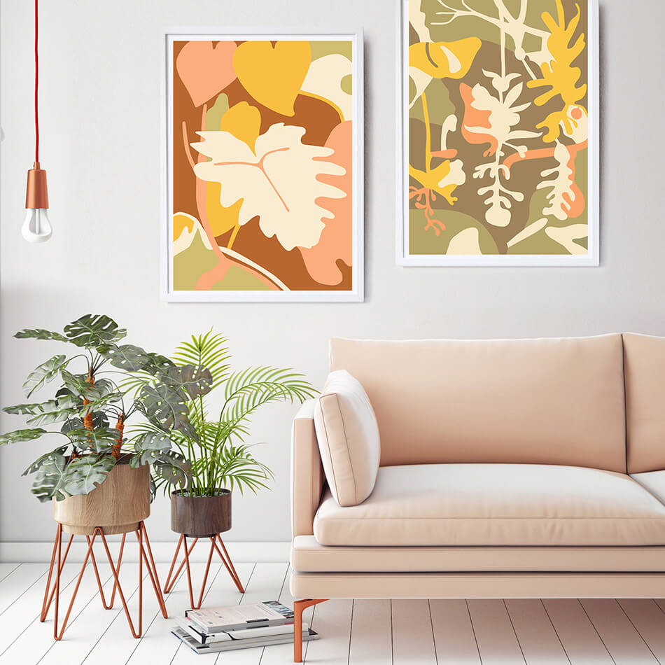 pastel toned art print pastel coloured artwork by Brisbane artist colourful print design