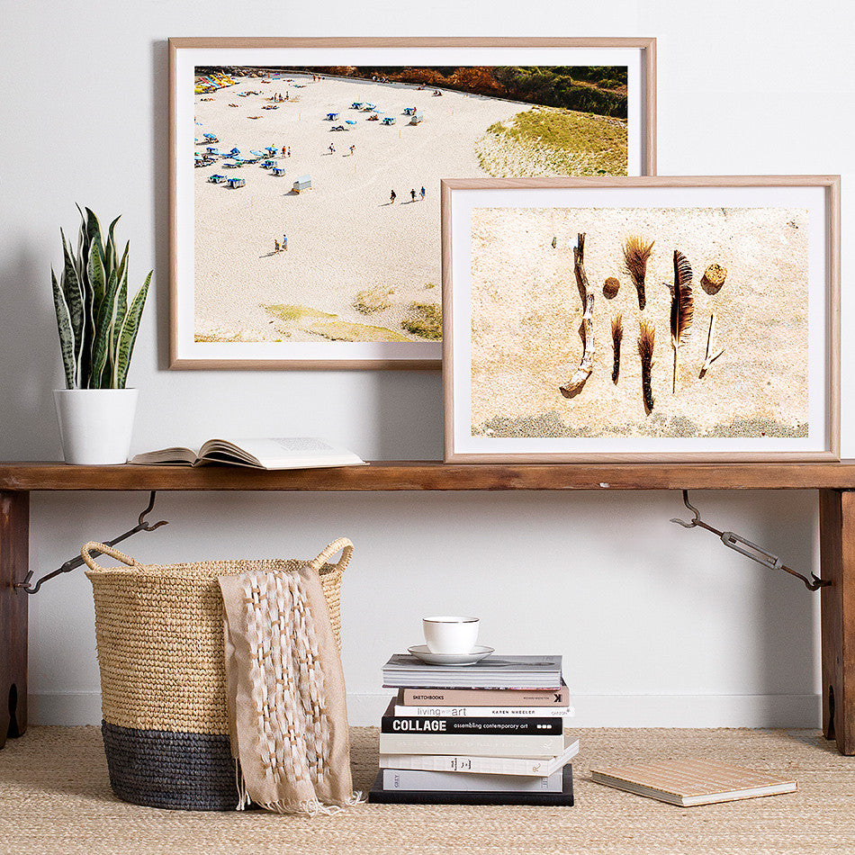 coastal homewares beach homewards beach photography photo print australia interiors rustic beach photo byron bay framed print natural tones
