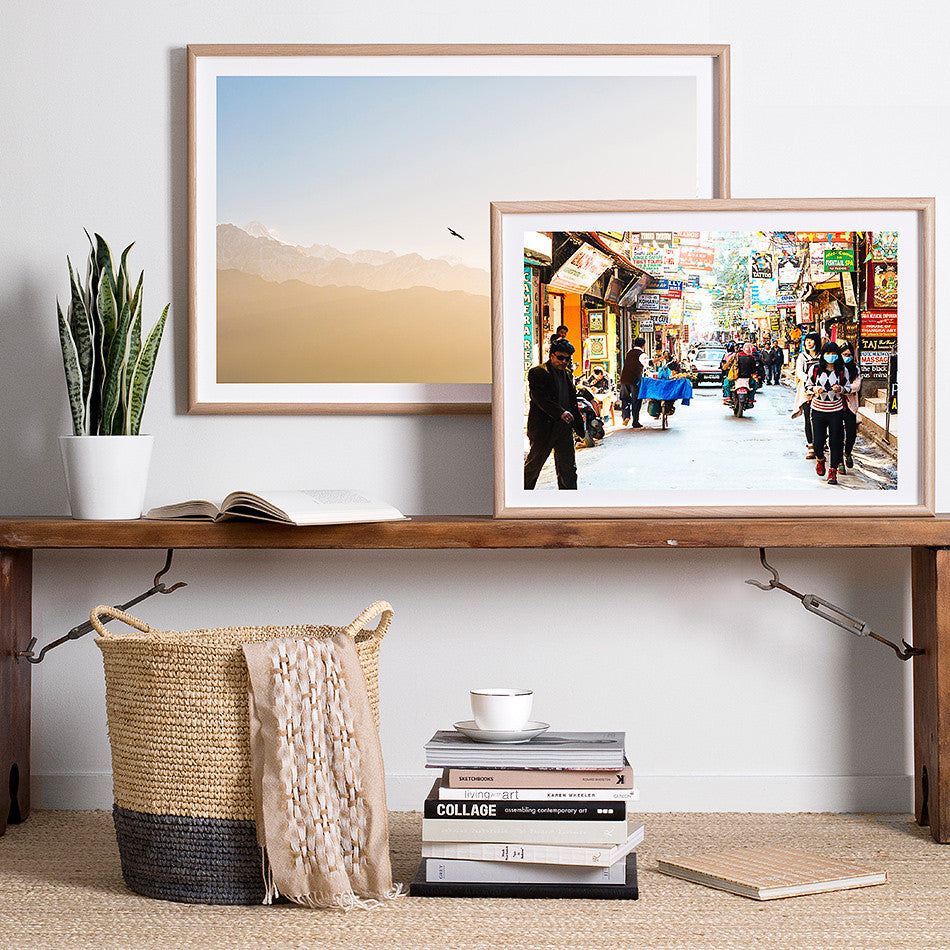 kathmandu street photography framed print for wall nepalese artwork nepal photo print thamel market photography