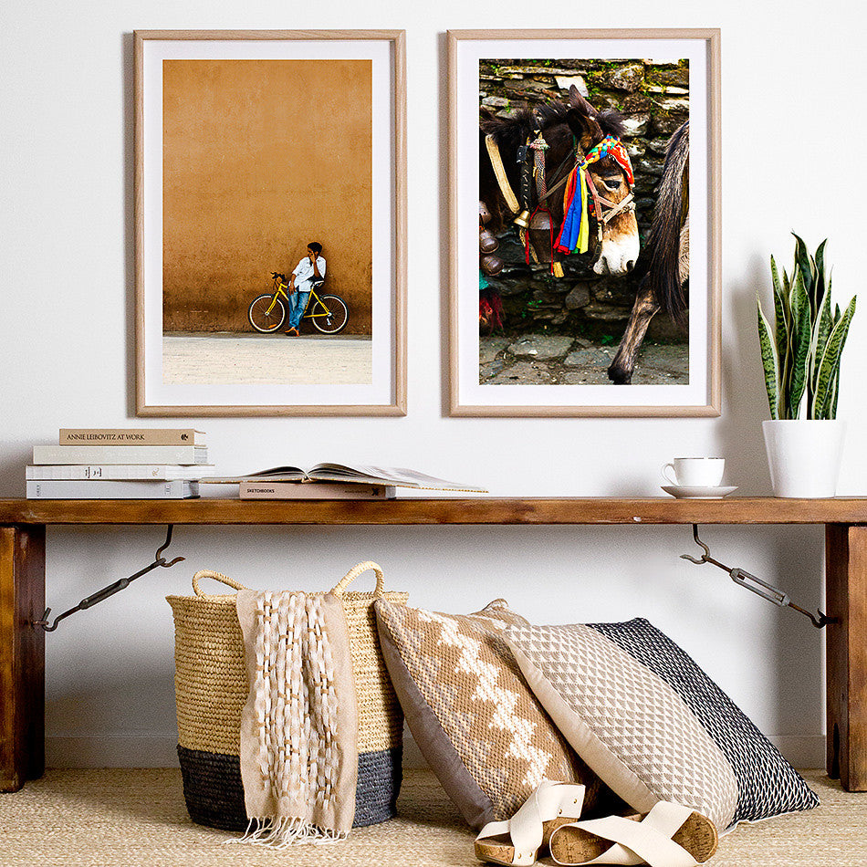 nepal photography photo print for wall nepalese artwork nepal asian home decor nepal homewares donkey print