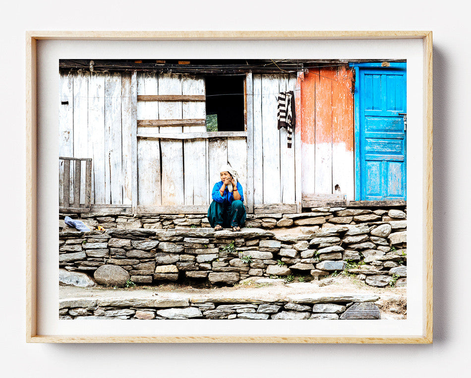 Photo art for wall fine art photographic print for home interior ikea ribba frame print travel photography of hiking in nepal everest village artwork print in kathmandu pokhara nepal taken by a brisbane photographer australian print photographic print photographic print photographic print shop brisbane home decor wall art photographic prints for the home framed art prints brisbane